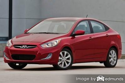Insurance rates Hyundai Accent in Denver