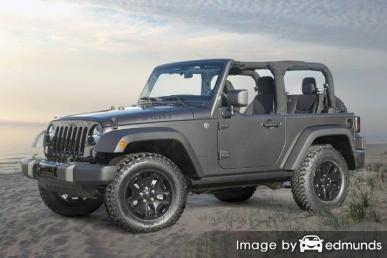 Insurance rates Jeep Wrangler in Denver