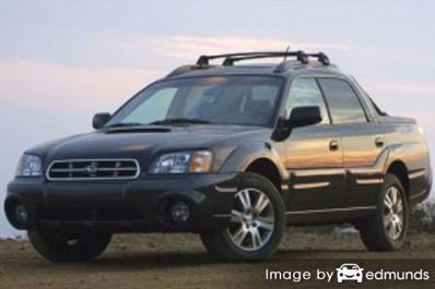 Insurance rates Subaru Baja in Denver