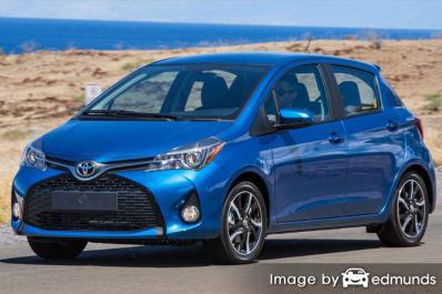 Insurance rates Toyota Yaris in Denver